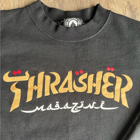 Thrasher Arabic Script Crewneck Sweatshirt Sz.S - Picture 2 of 4